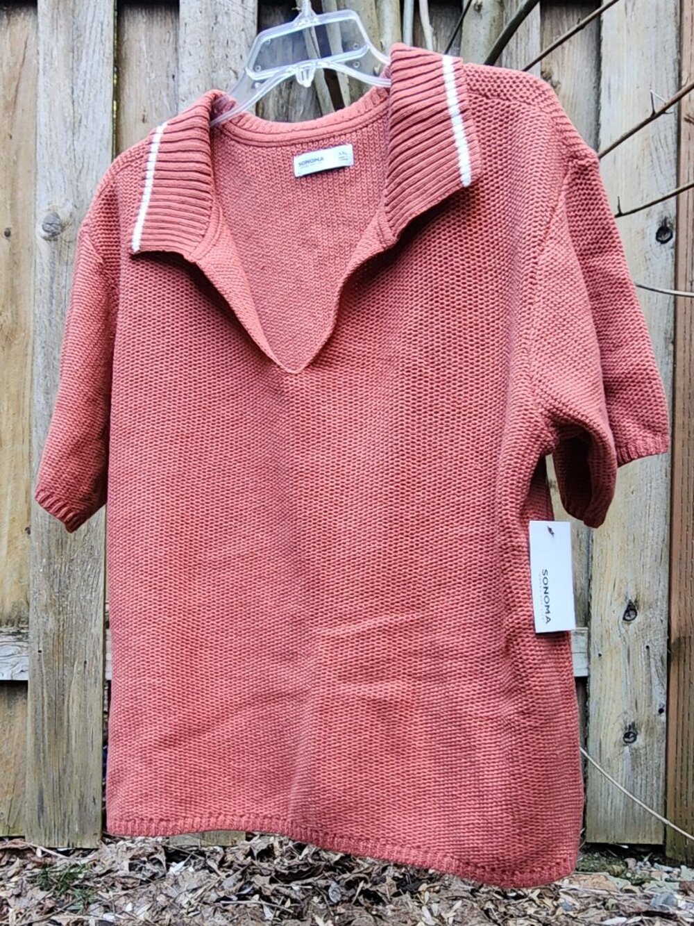 *NWT* Sonoma XXL women's short sleeve sweater